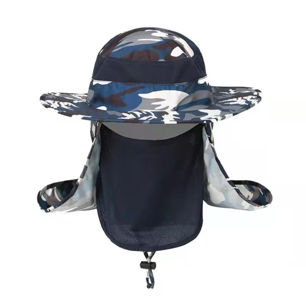 Fishing Hat for Men & Women, Outdoor UV Sun Protection Wide Brim Hat with Face Cover & Neck Flap - Image 4