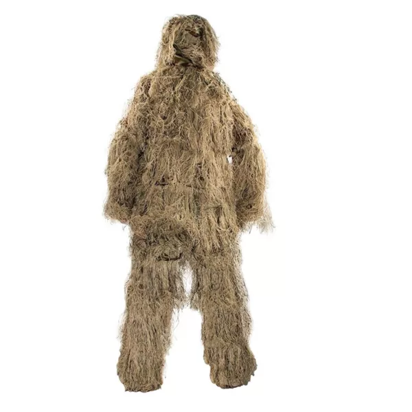 Outdoor Game Hunting and Shooting Accessories 3D 4-Piece Desert Camo Clothing Camo Ghillie Suit - Image 2