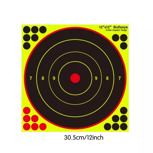 Different Size Splatter Reactive Targets Self Adhesive Paper Targets Can Shave Silhouette 305mm 12inch Paper Target - Image 2