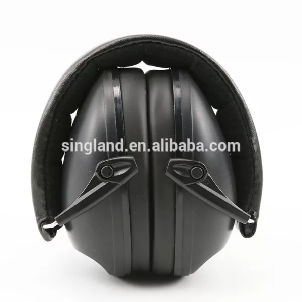 Black Passive Earmuff Tactical Ear Protection NRR 22 dB - Image 4