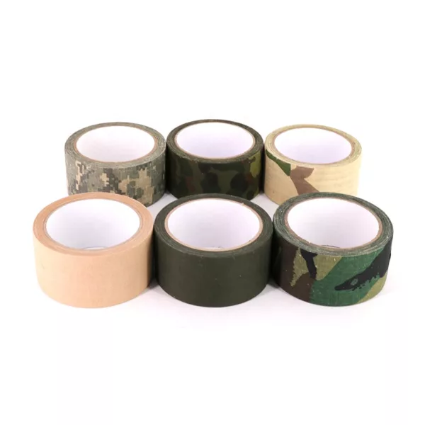 Flecktarn Camo Outdoor Camping Hunting Heat Resist 10M Cotton Medical Vet Self Adhesive Bandage Duct Cloth Tape - Image 4