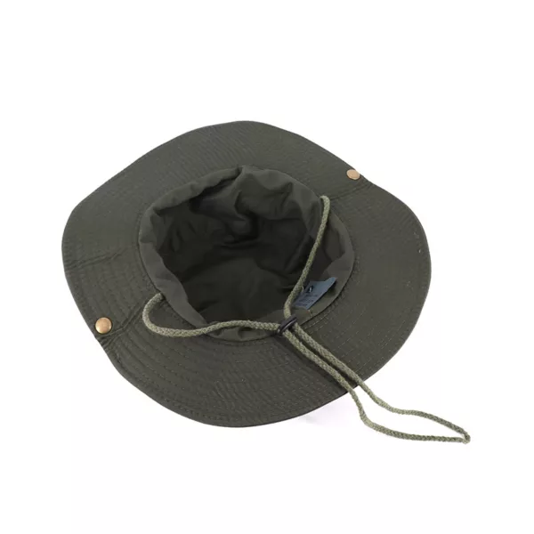 Boonie Hat OD Green Outdoor Bucket Hats Sun Protective Fishing Safari Sun Hat Tactical Cap - Image 5