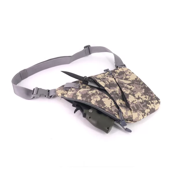 Multipurpose Outdoor Travel Sling Bag For Men and Women Nylon Shoulder Crossbody Bag - Image 4