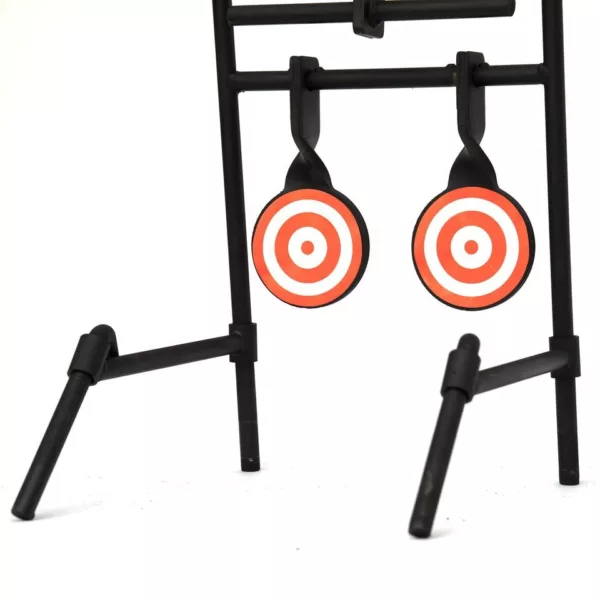 Outdoor Sport Game Training Bullseye 2+1 Auto Reset Steel Gallery Shooting Targets - Image 5