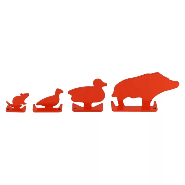 4 pcs Animal Steel Target Sets of Boar  Pigeon Duck and Mouse Animal Silhouette Target Sets - Image 3