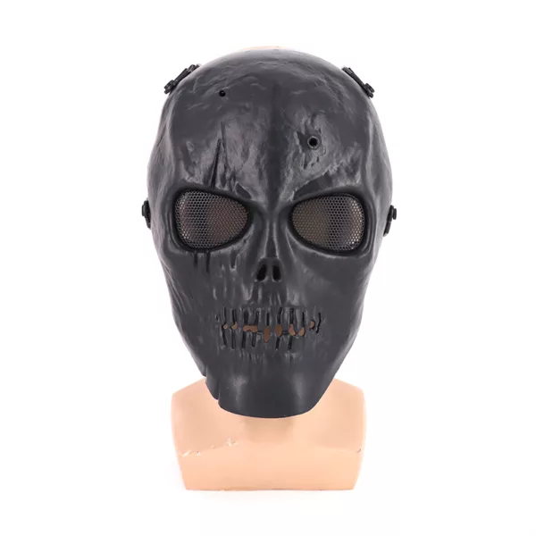 Full Face Skull Skeleton Metal Mesh Protection Safety Mask - Image 3