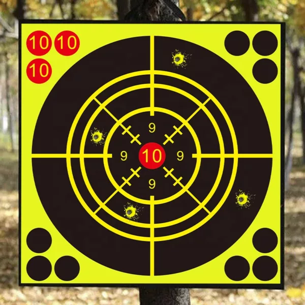 Different Size Splatter Reactive Targets Self Adhesive Paper Targets Can Shave Silhouette 152mm 6inch Paper Target - Image 4