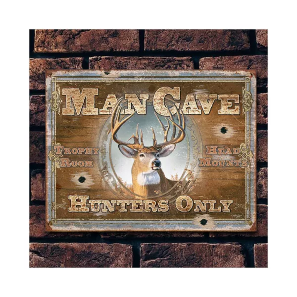 Man Cave Hunters Only  Funny Vintage Rustic Style metal Tin Sign Cafe Home Wall Decor Tinplate Wall Decoration - Image 5