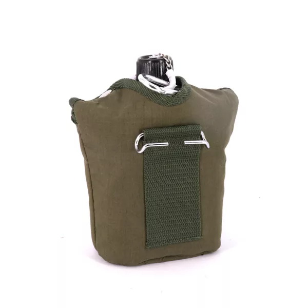 Special Outdoor Sport Tactical Aluminum Water Bottle Canteen with Cotton Cover,and Cup - Image 2