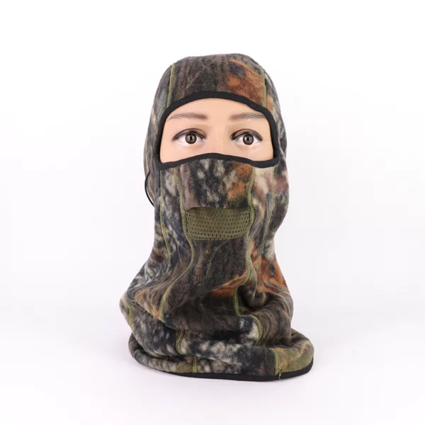 Outdoor Camping Skiing Fleece Face Balaclava Hood Camouflage Thermal Fleece Balaclava