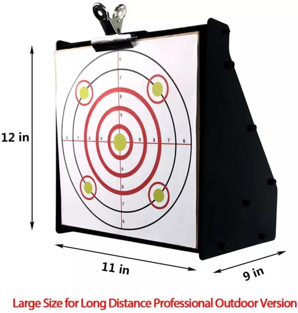 Shooting Target Bullet Trap Box for .22/.17 Caliber (Rimfire Only) | 10" X 10" Bullseye Paper Targets | Bullet Box Mount Bracket - Image 4