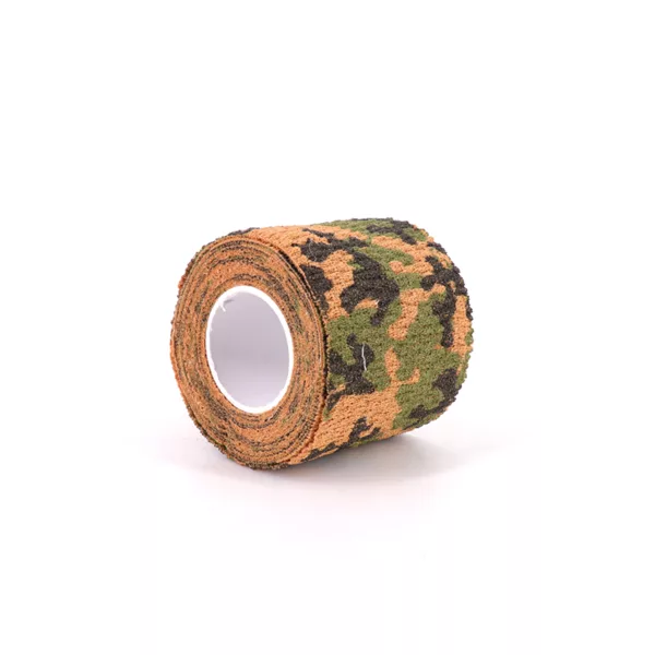 Woodland Camo Multi-Functional Self-Clinging Cotton Hunting Camo Tape 5 cm x 4.5 m - Image 2