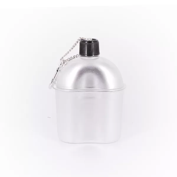 Special Outdoor Sport Tactical Aluminum Water Bottle Canteen with Cotton Cover,and Cup - Image 3