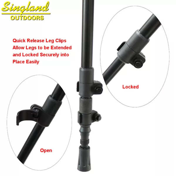 Classic Most Popular V Shaped Rotating Yoke Monopod Telescopic Shooting Stick Hunting Stick - Image 6