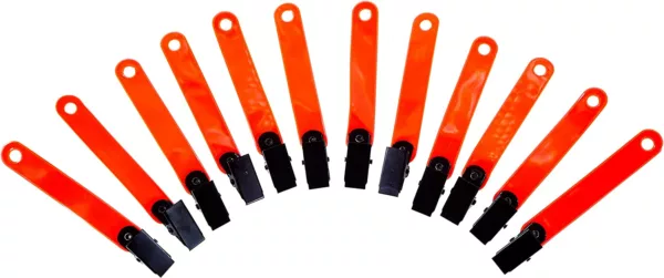 Reflective Trail Markers with Clips for Safety Night-n-Day Camping Accessories Safety System High-Visibility Trail Markers 12pcs - Image 6