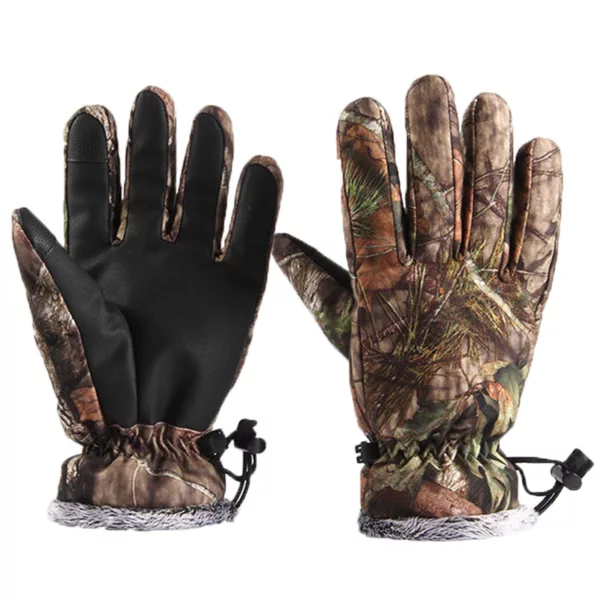 Camouflage Hunting Gloves Winter Waterproof Windproof Gloves Adjustable Pro Anti-Slip Camo Gear Full Finger Hunting Outdoors - Image 5