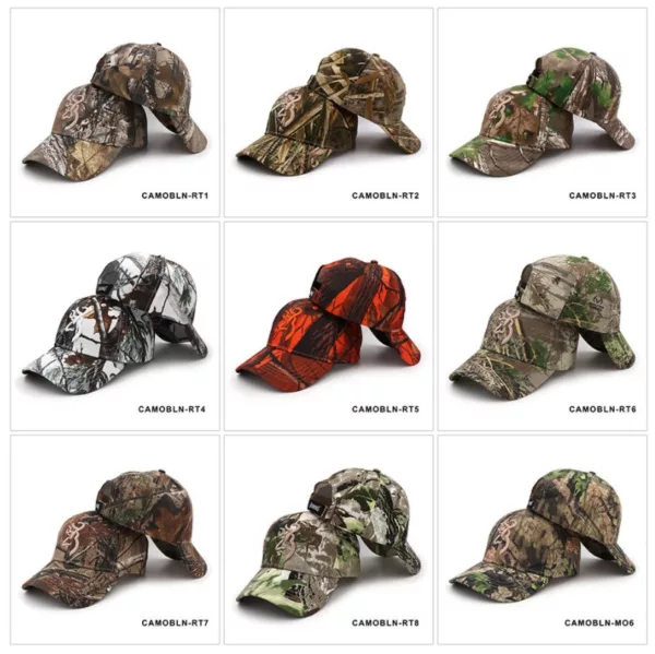 Hot Sale Outdoor Team Activity  Promotional Tactical Camouflage Baseball Cap Hunting Tactical Caps Realtree Camo Hats - Image 6