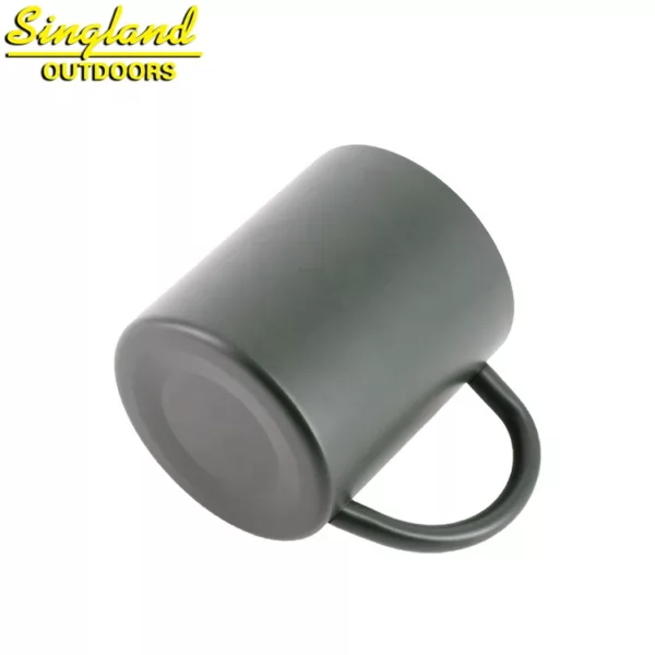 200ml 7oz  Olive Green Camping Mug Cuo Stainless Steel Double Wall Insulated Mug - Image 4