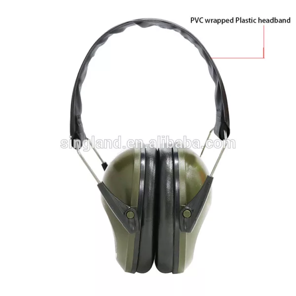 Hearing Protection Green Passive Ear Defender Ear Muff NRR 22 dB - Image 3