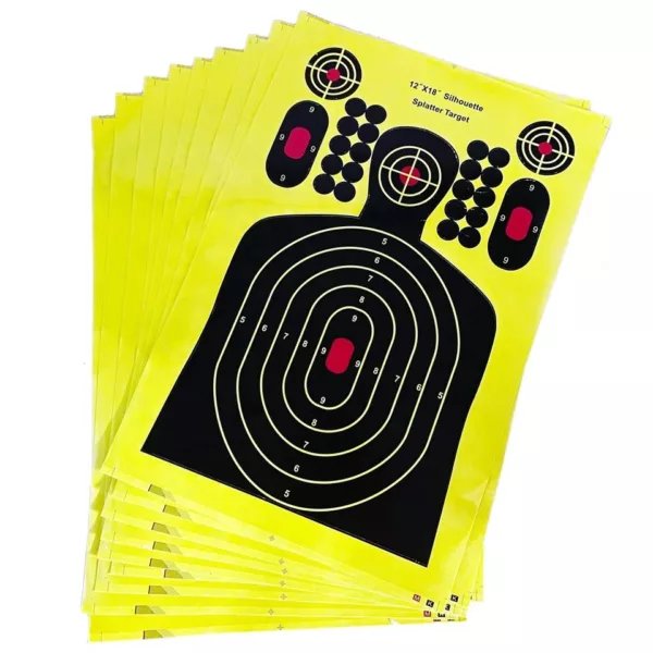 Practice Training Self Adhesive Paper Targets 12" x 18" Shooting Bow and Arrow Splatter Paper Target