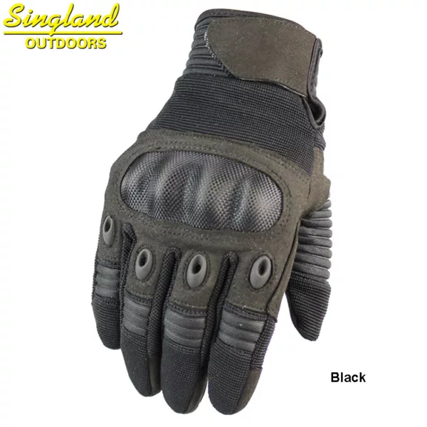 Hot selling Stocked Touch Screen Motorcycle Driving Gloves Soft Riding Gloves Olive Green - Image 4