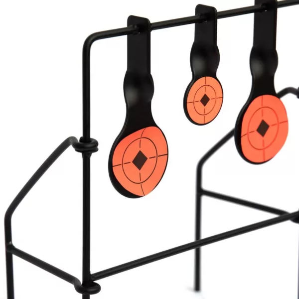 Outdoor Double Field Metallic Spinner Plinking Metal Auto Reset Shooting Target - Image 4