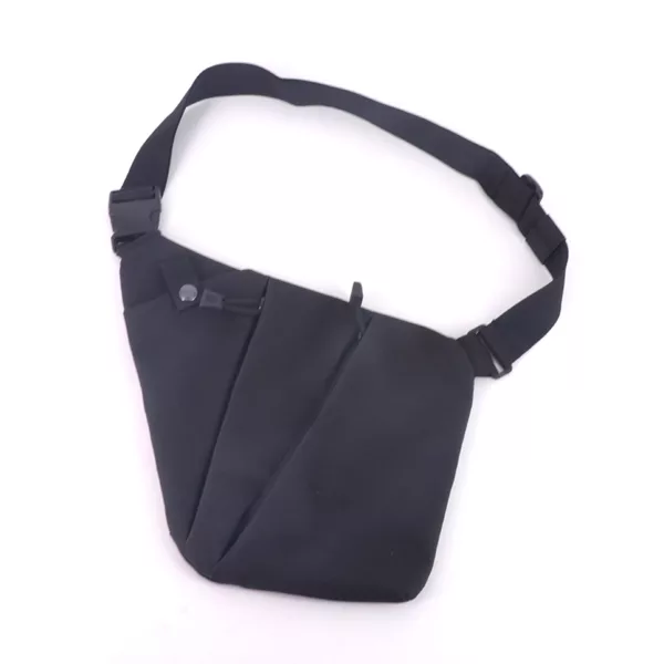 Black Multipurpose Outdoor Travel Sling Bag For Men and Women Nylon Shoulder Bag Crossbody