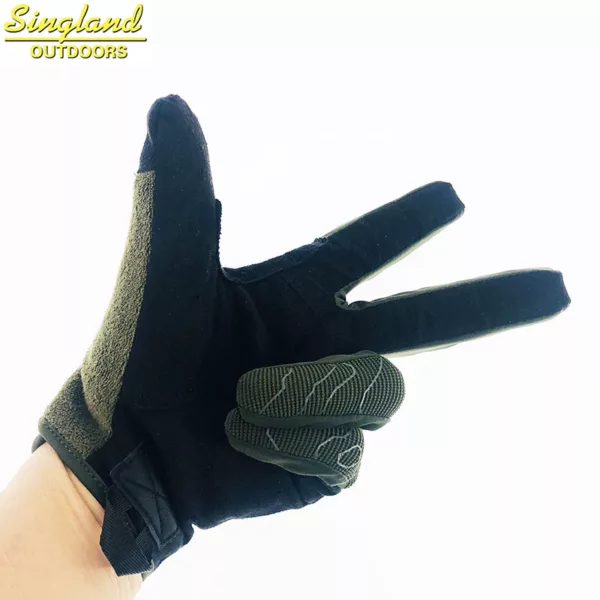 New Arrivals Driving Gloves Stocked Touch Screen Motorcycle Soft Riding Gloves Olive Green - Image 4