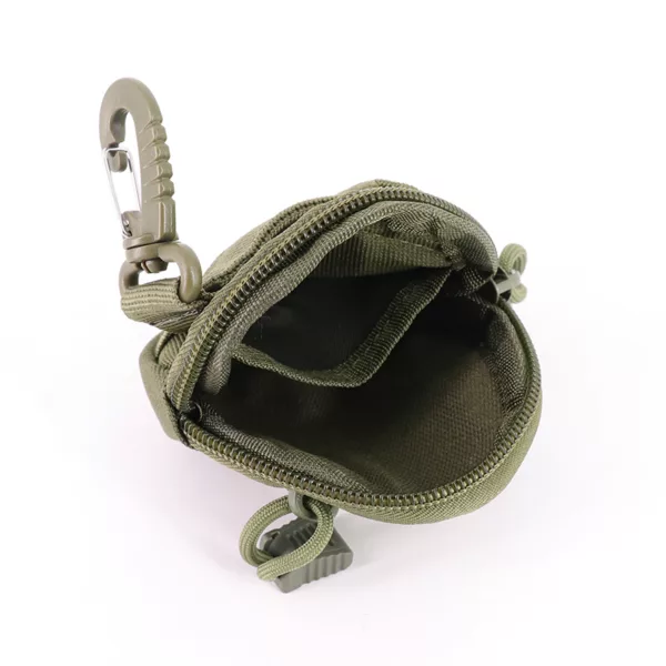 Camping Outdoor Tactical OD Green Multi-function Waterproof Wallet Zipper Waist Bag - Image 3