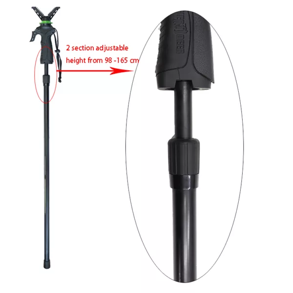 Gen3  V Shaped Rotating Yoke 98-165cm Telescopic Hunting Shooting Monopod Stick - Image 6