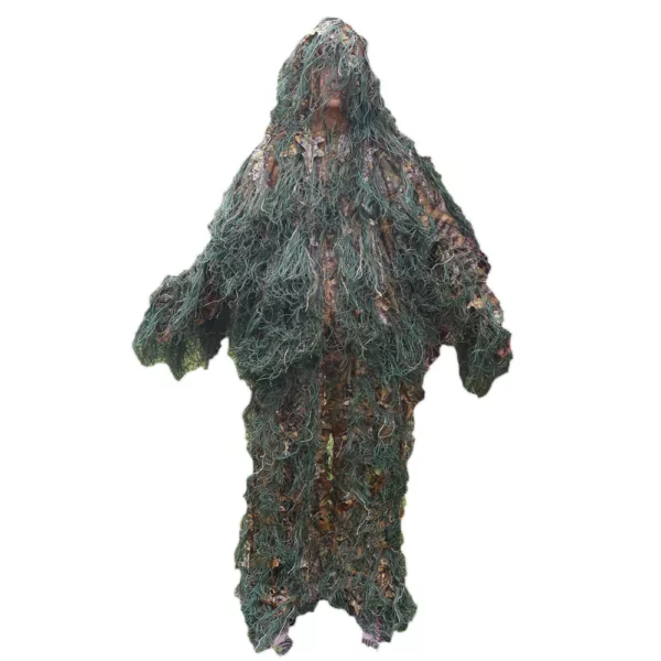 Ghillie Outdoor Game Hunting and Shooting Accessories 3D 4-Piece Desert Camo Clothing Camo Ghillie Suit