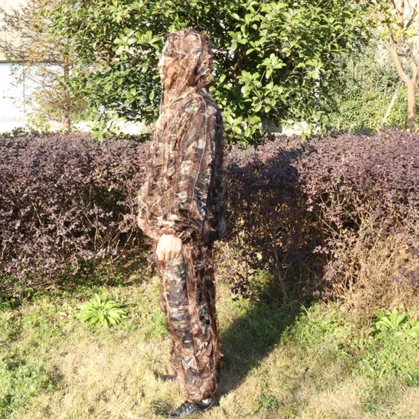 3D Leaves Woodland Brown Camouflage Clothing Clothes and Pants for Hunting Shooting Ghillie Suit Camo Suit - Image 4