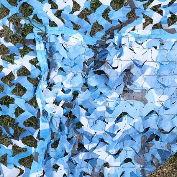 3 x 2 m Outdoor Camping Hunting Camouflage Netting Home Decoration Blind Cover Blue Camo Net - Image 3