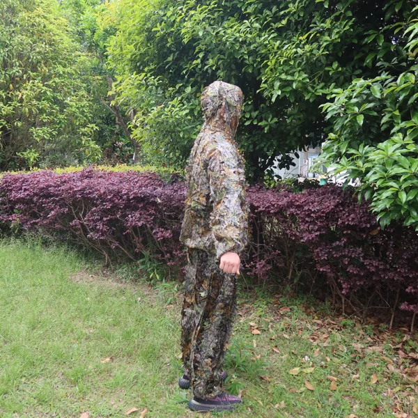 Hot Selling 3D Leaves Woodland Brown Camouflage Clothing Clothes and Pants for Hunting Shooting Ghillie Suit Camo Suit - Image 4