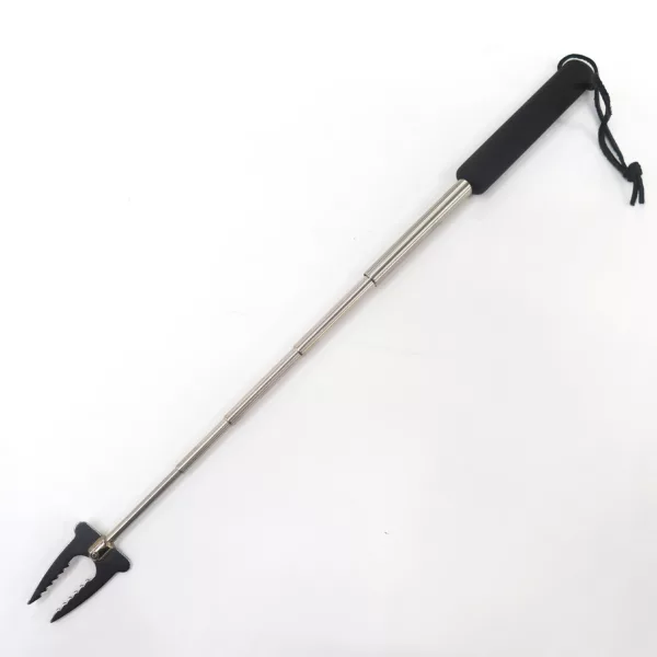 Rubber Handle 6 Section Telescoping Roasting BBQ Forks Extendable BBQ Fork