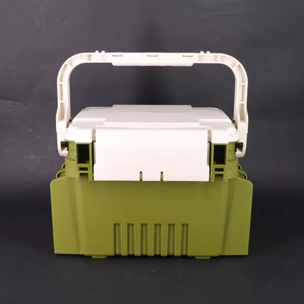 Outdoor Plastic Multifunctional Storage Box With Strap Double layers Professional Fishing Lures Hook Bait Box