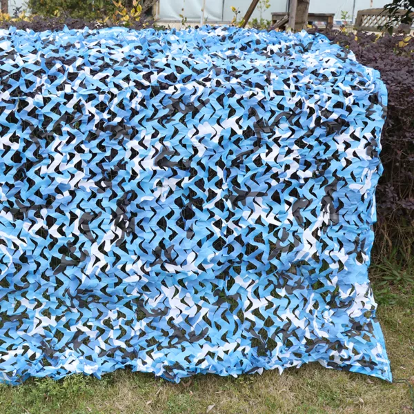 3 x 2 m Outdoor Camping Hunting Camouflage Netting Home Decoration Blind Cover Blue Camo Net - Image 5