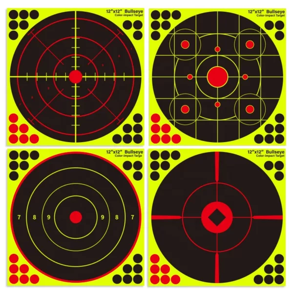 Different Size Splatter Reactive Targets Self Adhesive Paper Targets Can Shave Silhouette 305mm 12inch Paper Target - Image 5