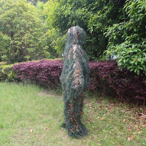 Ghillie Outdoor Game Hunting and Shooting Accessories 3D 4-Piece Desert Camo Clothing Camo Ghillie Suit - Image 5