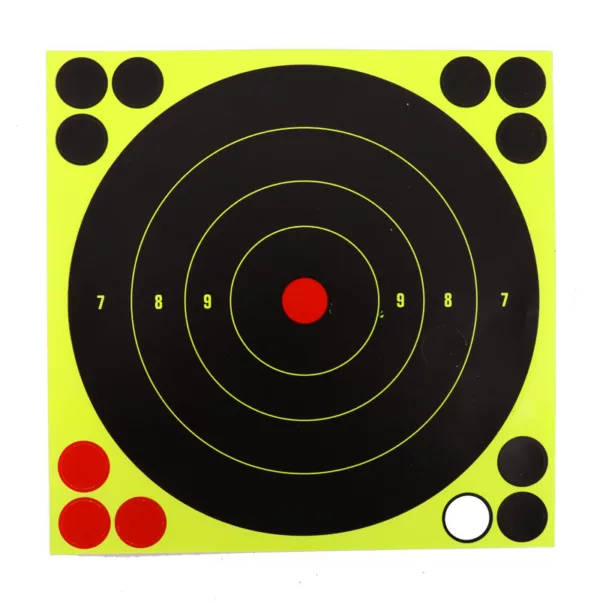 8" 6pcs Instant Feedback Self-adhesive Targets Training Aim Paper Reactive Shooting Targets - Image 4