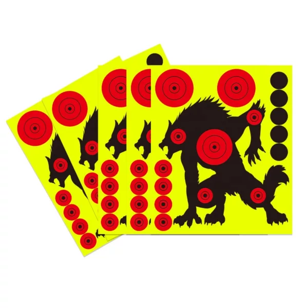 Splatter Reactive Targets Self Adhesive Paper Targets Can Shave Silhouette 8inch Bow and Arrow Paper Target