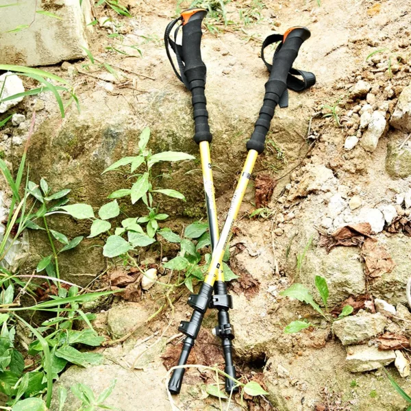 High Quality Light Weight Adjustable Trekking Stick Walking Pole - Image 2