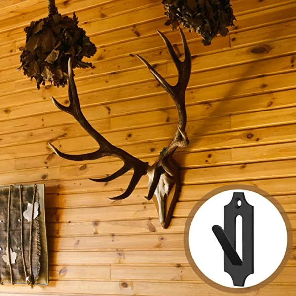 Flame Skull Hook European Wall Mount Bracket Hangers for Hanging Deer Head, Elk, Pronghorn and Other Smaller Skulls Easy Instal - Image 5