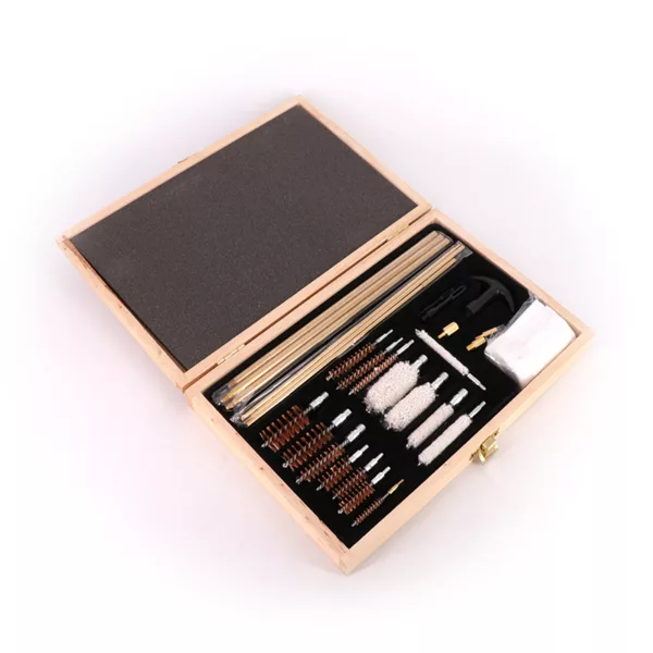 Professional 28 pcs Cleaning Kit With Wooden Box Universal Cleaning Tool Kit