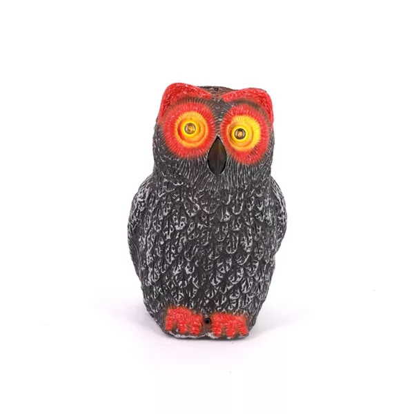 Mini Outdoor Hunting Lightweight Hollow Design Bird Deterrent Garden Protector PE Material Painted Realistic Owl Decoy