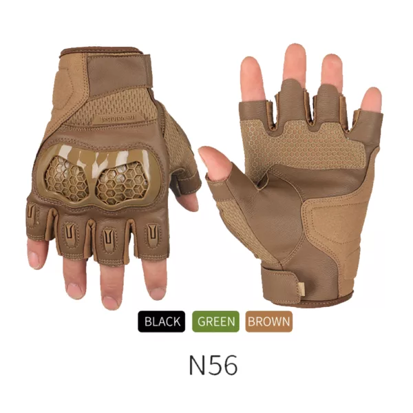 Fingerless Gloves Stock Hard Knuckle Gloves for Hiking Cycling Climbing Outdoor Camping Sports Touch Screen Gloves - Image 6