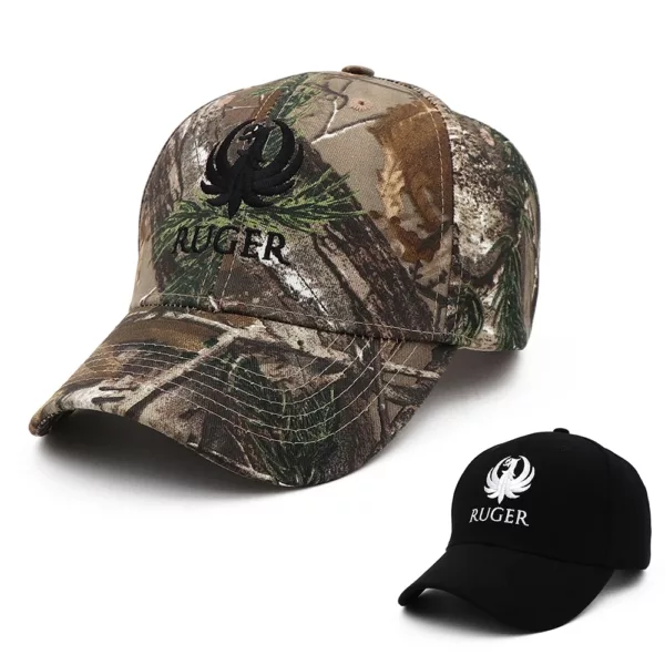 100% Cotton Ruger - Rugged Reliable Embroid New Hat Baseball Hats Animals Mountaineering Sun Hat ca p