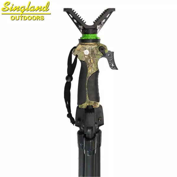 V Shaped Rotating Yoke Tripod Telescopic Shooting Stick Hunting Stick - Image 5