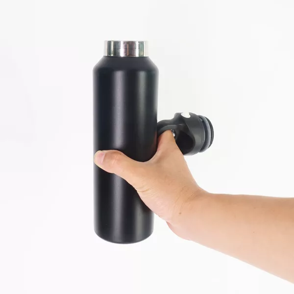 Portable Vacuum Insulated Double-Walled Water Bottle Flask for Cold or Hot Beverag Twist-Free and No-Screw Insulated Flask - Image 5