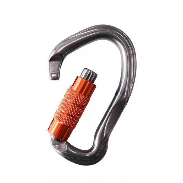 Heavy Duty 23KN Twist Lock  Ear Shape Climbing Carabiner - Image 2